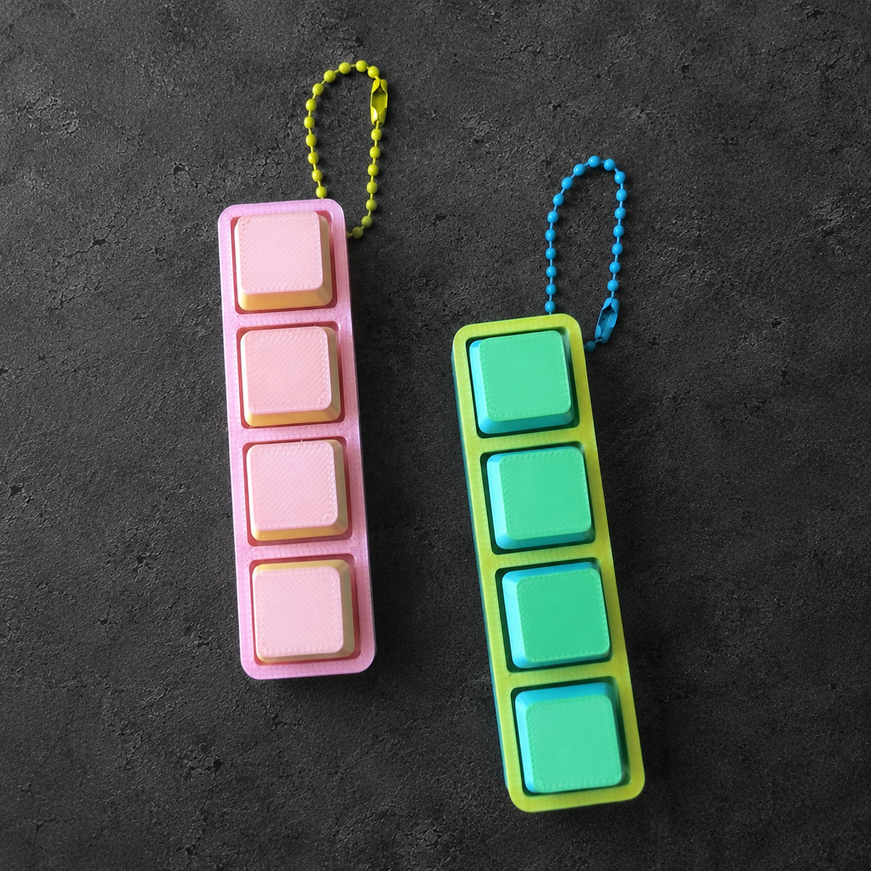 Clicker 4 Teclas impresso em 3D