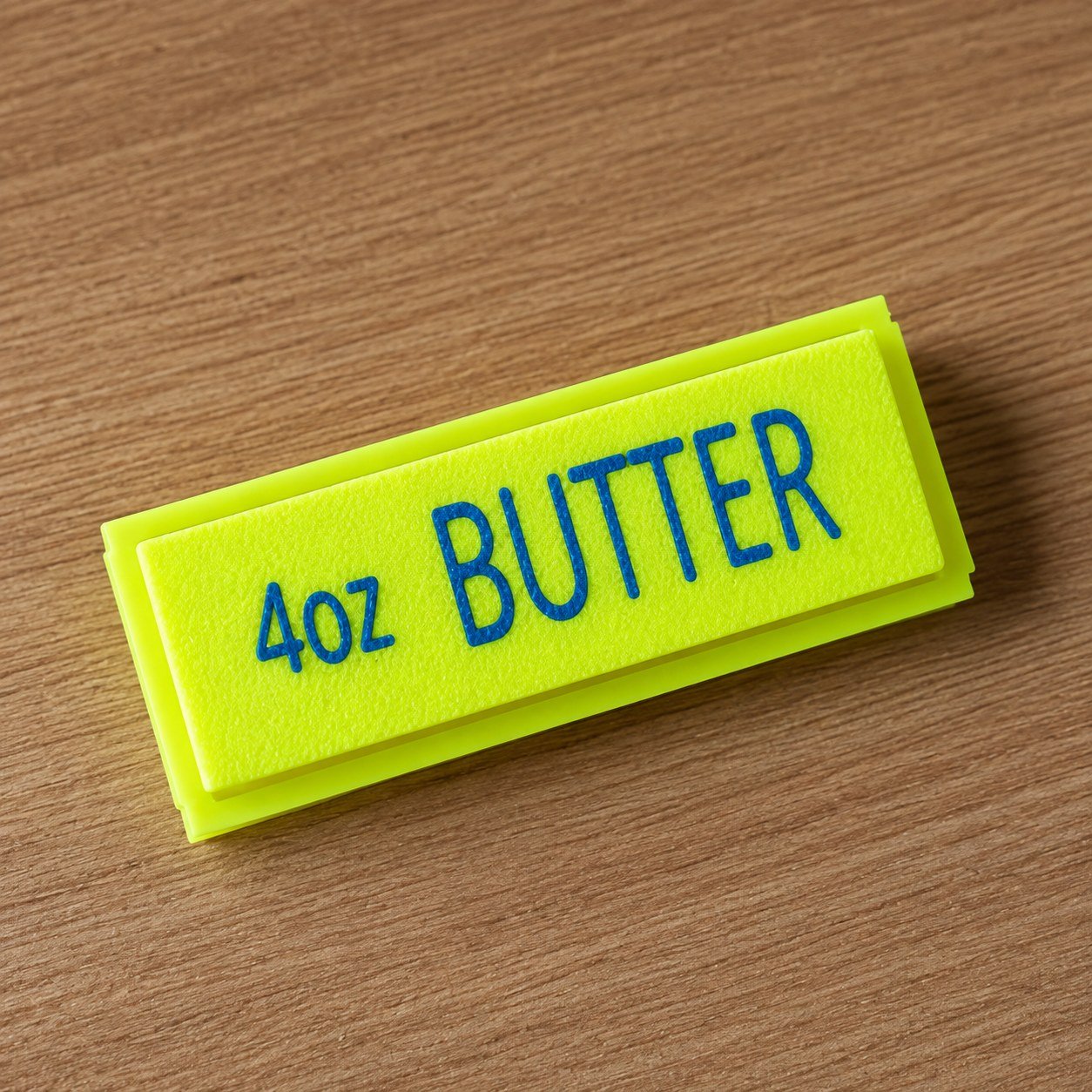 Butter Clicker verde neon com escrita azul