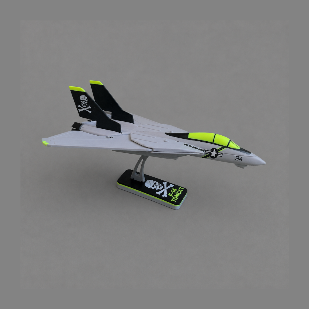 F-14 Tomcat Card Kit 3D com asas recolhidas