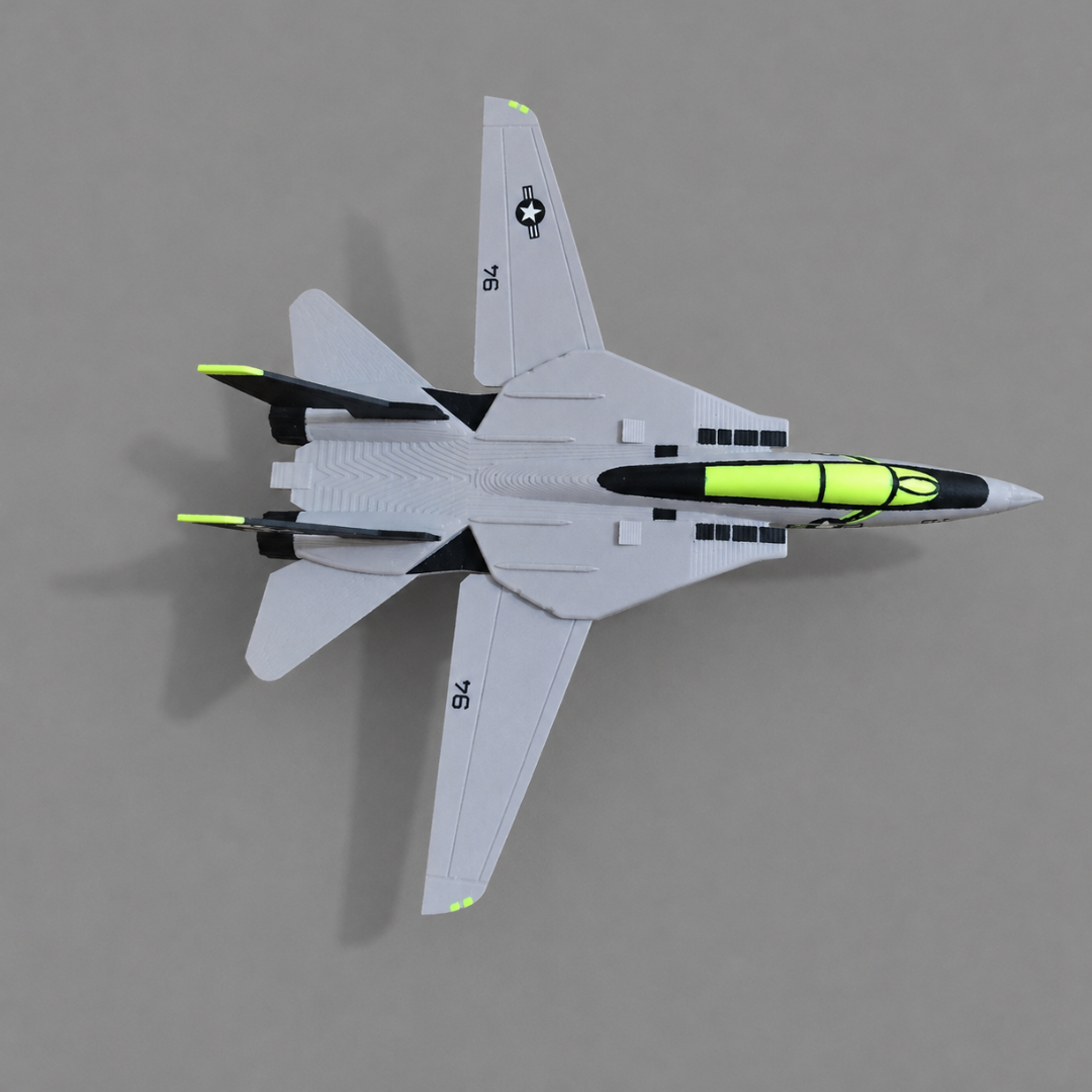 F-14 Tomcat Card Kit 3D vista superior